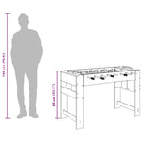 Foosball Table Sonoma Oak 125 x 60.5 x 80 cm Engineered Wood 858886