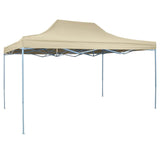 Party Tent Folding Cream 291 x 431 x 315 cm Oxford Fabric 42023607