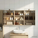 Bathroom Cabinet Set 3 pcs 120 x 10.5 x 60.5 cm Engineered wood 3403738