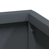 Garden Planter Anthracite 100 x 100 x 50 cm Cold-rolled Steel 873587