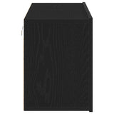 TV Cabinets 2 pcs Black Oak 120x30x41 cm Engineered Wood 862195