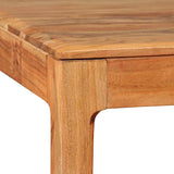 244958 Dining Table Solid Wood 118x60x76 cm