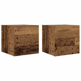 Wall Mounted TV Cabinet 2 pcs Old Wood 30.5x30x30 cm 856413