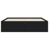 Bed Frame with Drawers without Mattress Black 120x190 cm Small Double 3207316