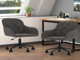 Dining Chair 2 pcs Dark Grey 55 x 59.5 x 77 cm Velvet 3415417