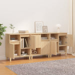 Sideboards 3 pcs Sonoma Oak 60x35x70 cm Engineered Wood 3185738