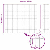 Fence and Post Green 0.6 x 50 m Steel 3336032