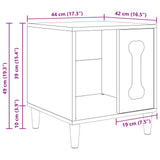 Dog House Gloss White 44 x 42 x 49 cm Engineered Wood 8000702