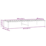 Metal Bed Frame without Mattress White 80x200cm 350904