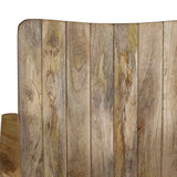 2-Seater Bench Solid Mango Wood and Steel 244954