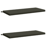 2-Piece Bench Cushions SOEST 2 pcs 100% Polyester Anthracite 949331