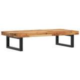 Basin Shelf Wall Mounted Steel and Solid Wood Acacia 3302737