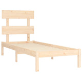 Bed Frame without Mattress 75x190 cm Small Single Solid Wood 3104633