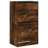 Shoe Cabinet with 2 Flip-Drawers Smoked Oak 60x42x108 cm 3214389