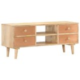 TV Cabinet 110x30x45 cm Solid Mango Wood 287874