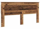 Bed Frame with Headboard Old Wood 150 x 200 cm Solid Pine Wood 3410078