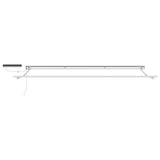 Electric Retractable Awning Red and White 4.5 x 3 m 3421854