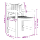 ZNTS 5 Piece Garden Dining Set Solid Wood Teak 3157942