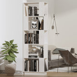 Book Cabinet/Room Divider White 51x25x163.5 cm Solid Wood Pine 814045