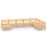 8 Piece Garden Lounge Set Solid Wood Pine 3082984
