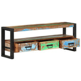 TV Cabinet 120x30x45 cm Solid Wood Reclaimed 351671