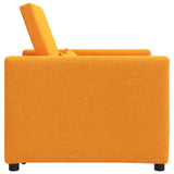Pull out Sofa Bed Single Dark yellow 90 x 165 x 87 cm Fabric 42002693