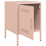 ZNTS Bedside Cabinets 2 pcs Pink 36x39x50.5 cm Steel 842913