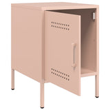 ZNTS Bedside Cabinets 2 pcs Pink 36x39x50.5 cm Steel 842913