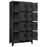 Locker Cabinet Anthracite Steel Large Locker Cabinet 339815