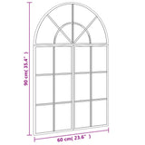 Wall Mirror Black 60x90 cm Arch Iron 3200605