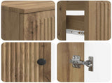 2 Piece Bathroom Cabinet Set EDE Artisan Oak Engineered Wood 3417503
