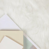 Faux Sheepskin Rug Tafalla White 120 x 170 cm Polyester 42021460