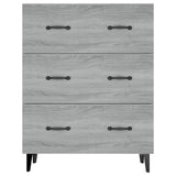 Sideboard Grey Sonoma 69.5x34x90 cm Engineered Wood 817349