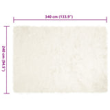 Faux Sheepskin Rug TAFALLA White 240 x 340 cm Polyester 42021464