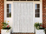 Fly Curtain Light Grey and White 118x220 cm Chenille 4004879