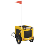 Pet Bike Trailer Yellow and Black Oxford Fabric&Iron 93910