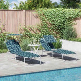 Sun Lounger Folding 2 pcs Green 58 x 188 x 77cm Polyester 42003067