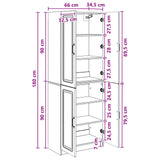 Cabinet Set 2 pcs Engineered Wood 3416949