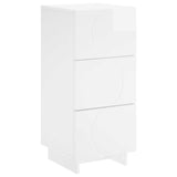 Sideboard High Gloss White 33.5 x 34.5 x 75 cm Engineered Wood 8011517