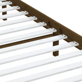 3100612 Bed Frame without Mattress Honey Brown Solid Wood 200x200 cm