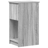 Computer Tower Stand with Drawer Grey Sonoma 35x45x77 cm 858745