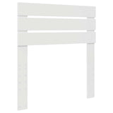 Bed Frame with Headboard White 100 x 200 cm Solid Pine Wood 3411447