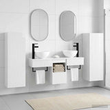 Bathroom Furniture Set 5 pcs High Gloss White 3405967