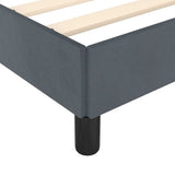 Bed Frame without Mattress Dark Grey 100x203 cm Twin XL Velvet 347004