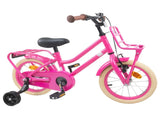 Kids Bike 12 Inches for 2-4 Years Old Dark Pink 42009187