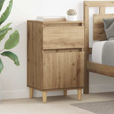 Bedside Cabinet with Drawer 2 pcs Artisan Oak 40 x 35 x 70 cm 881236
