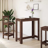 Bar Table Brown Oak 102x50x103.5 cm Engineered Wood 854415