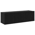TV Cabinet Set 3 pcs Black oak 200 x 30 x 30 cm Engineered wood 3332502