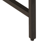 ZNTS Side Table 45x45x50 cm Solid Wood Mango and Iron 372734
