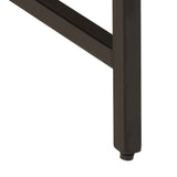 ZNTS Side Table 45x45x50 cm Solid Wood Mango and Iron 372734